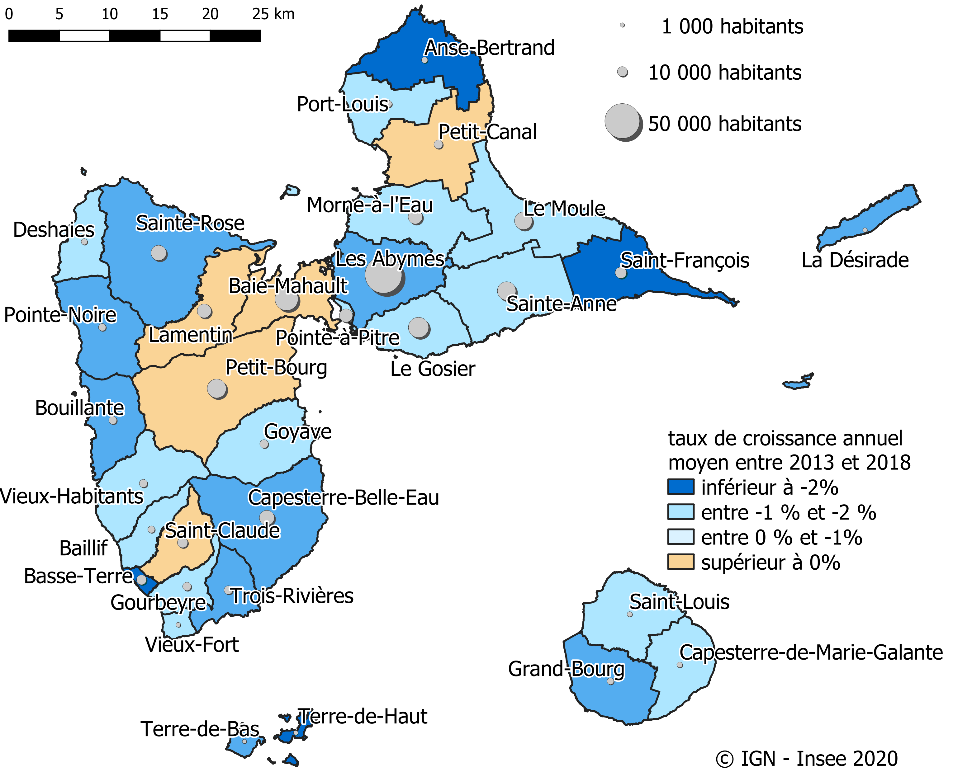 Recensement de la population en Guadeloupe 387 629 habitants au 1ᵉʳ
